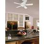 5_44" Craftmade Tempo White Finish LED Hugger Ceiling Fan with Remote more views