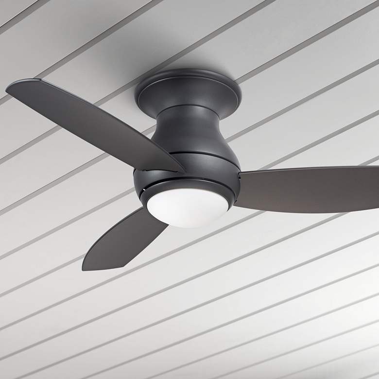 Image 1 44 inch Curva Sky Graphite LED Outdoor Hugger Ceiling Fan