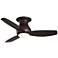 44" Curva Sky Oil-Rubbed Bronze Wet LED Hugger Ceiling Fan