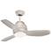 44" Emerson Curva Brushed Steel Ceiling Fan