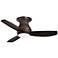 44" Emerson Curva Sky Bronze Hugger Ceiling Fan