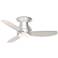 44" Emerson Curva Sky Brushed Steel Ceiling Fan