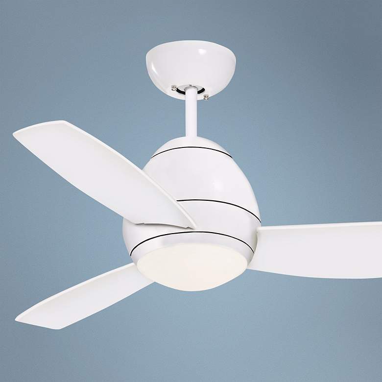 Image 1 44 inch Emerson Curva White Ceiling Fan