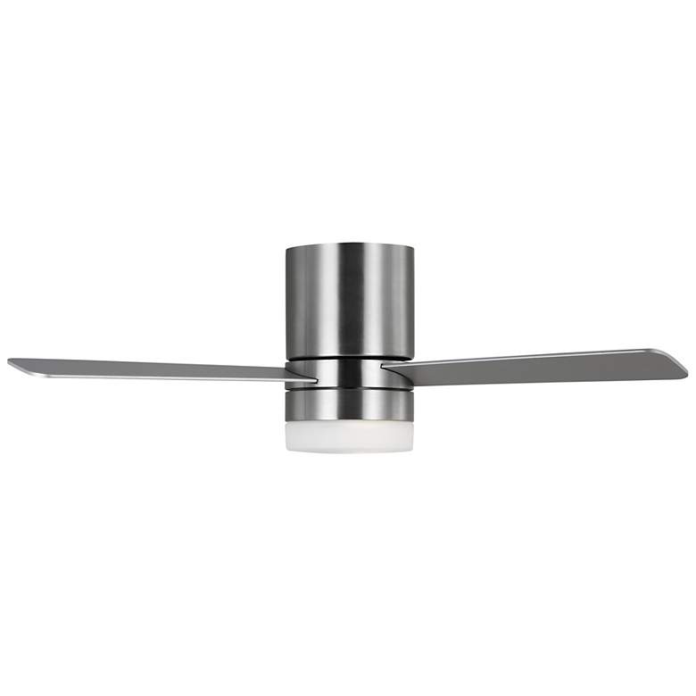 Image 4 44" Era Brushed Steel LED Ceiling Fan with Walnut Blades more views
