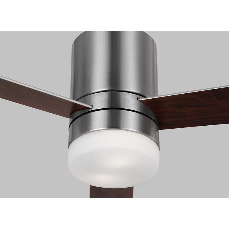 Image 5 44" Era Brushed Steel LED Ceiling Fan with Walnut Blades more views