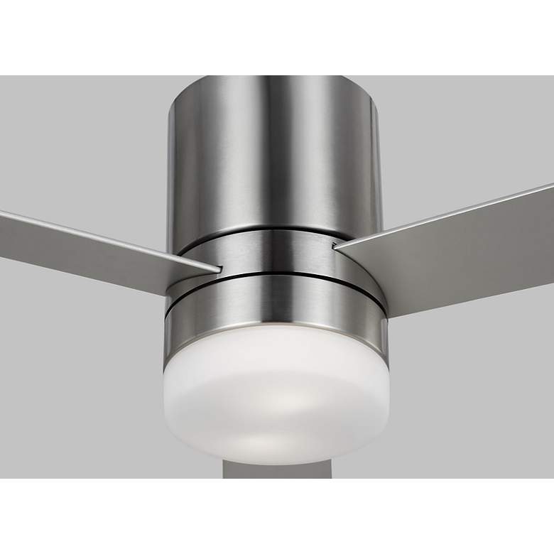 Image 6 44" Era Brushed Steel LED Ceiling Fan with Walnut Blades more views