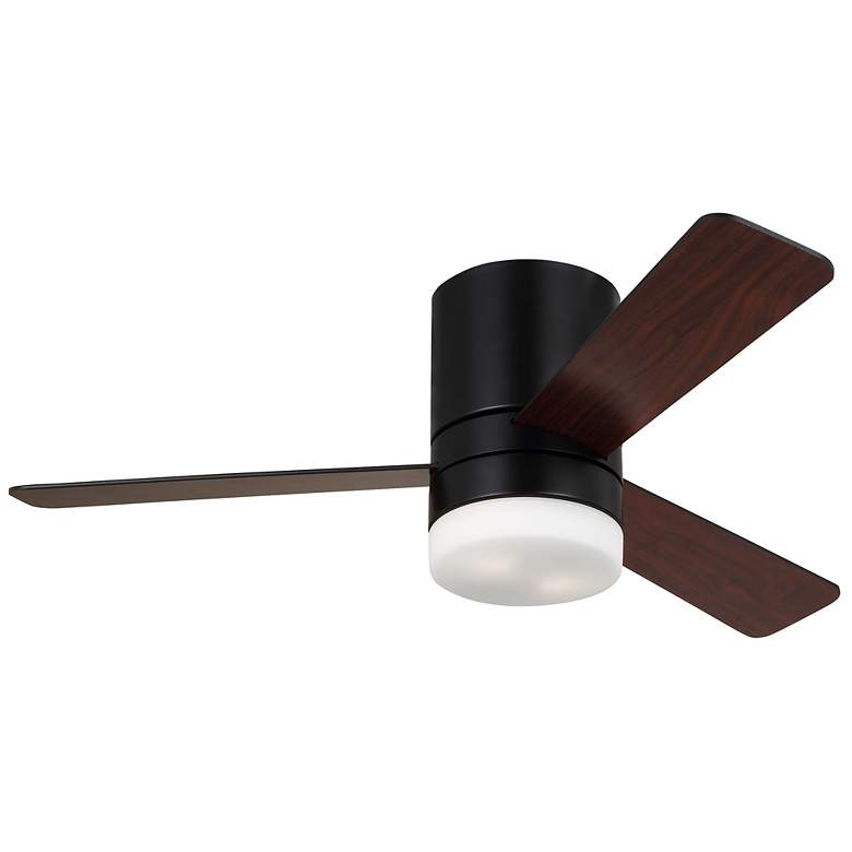 Image 1 44" Era Midnight Black and American Walnut LED Ceiling Fan