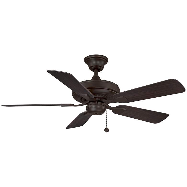 Image 1 44" Fanimation Edgewood Dark Bronze Outdoor Pull-Chain Ceiling Fan