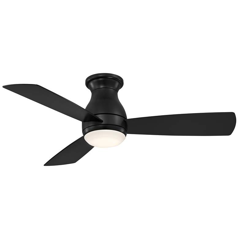 Image 1 44 inch Fanimation Hugh Black Wet Rated LED Hugger Fan with Remote