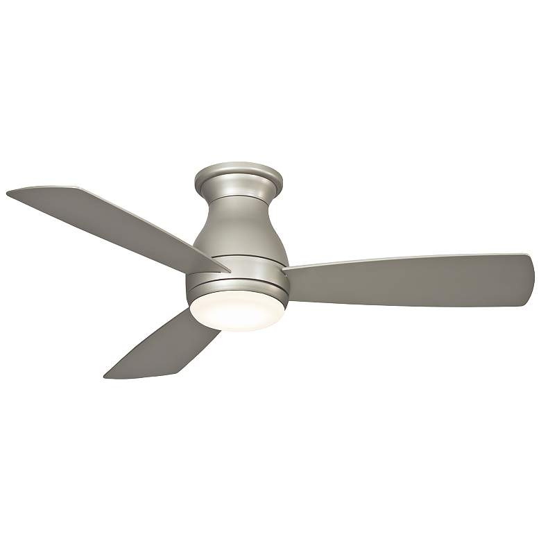 Image 2 44" Fanimation Hugh Brushed Nickel LED Hugger Ceiling Fan with Remote