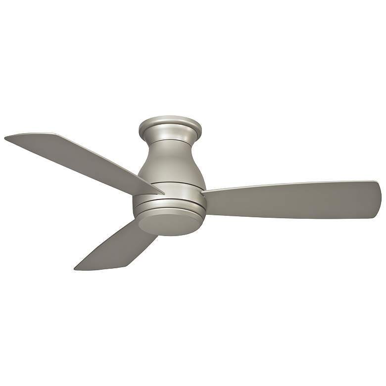 Image 3 44" Fanimation Hugh Brushed Nickel LED Hugger Ceiling Fan with Remote more views
