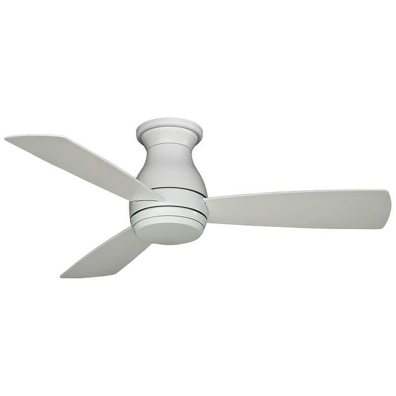 Image 3 44 inch Fanimation Hugh Matte White LED Hugger Ceiling Fan more views