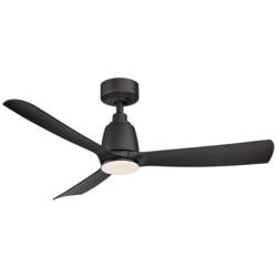 44&quot; Fanimation Kute Black Damp Outdoor LED Ceiling Fan with Remote