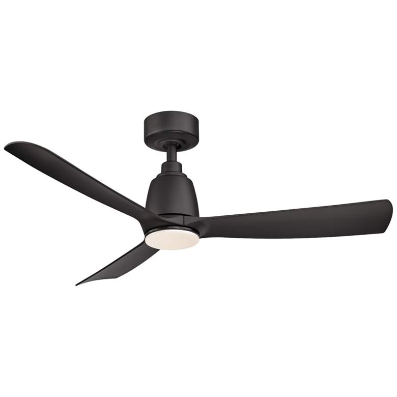 Image 2 44 inch Fanimation Kute Black Damp Outdoor LED Smart Ceiling Fan