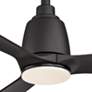 44" Fanimation Kute Black Damp Outdoor LED Smart Ceiling Fan