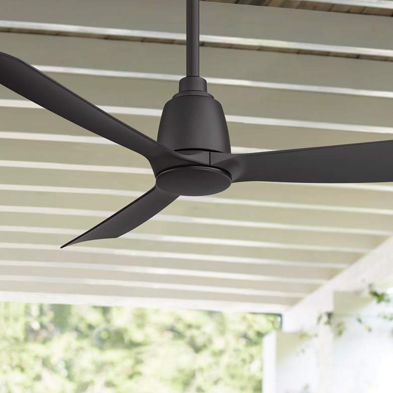Image 1 44 inch Fanimation Kute Black Damp Outdoor Smart Ceiling Fan