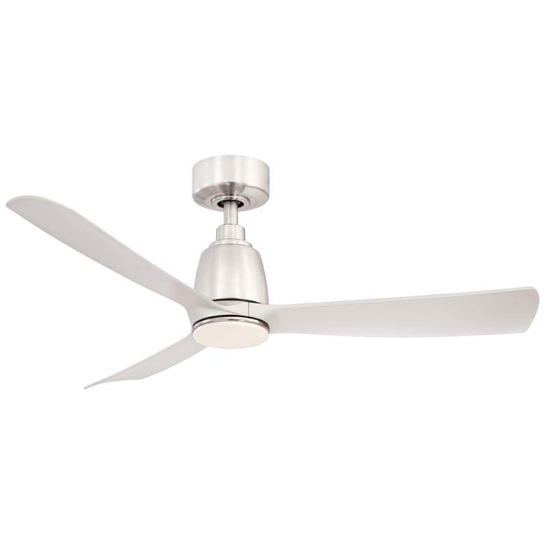 Image 2 44 inch Fanimation Kute Brushed Nickel Damp LED Smart Ceiling Fan