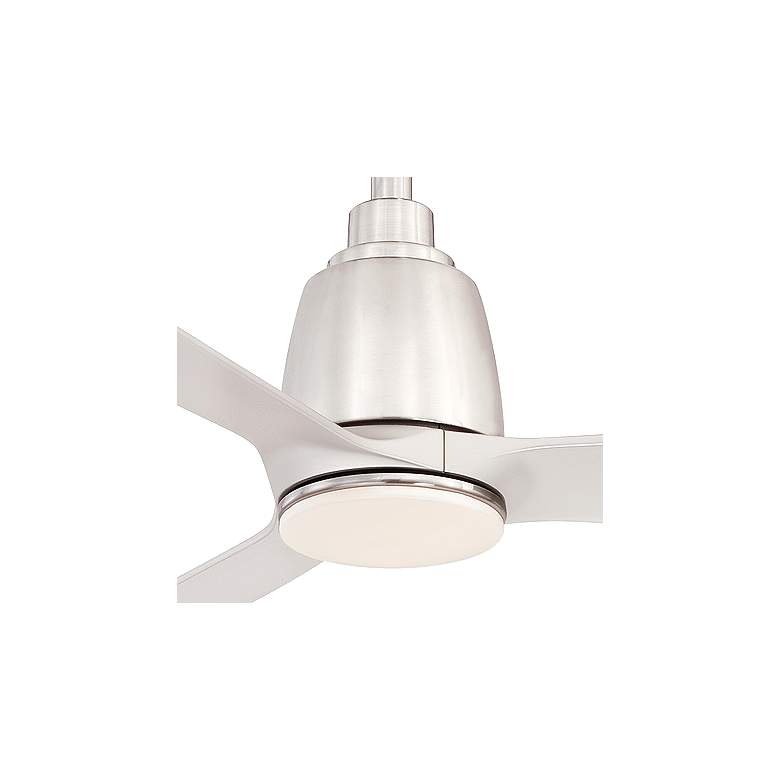 Image 3 44" Fanimation Kute Brushed Nickel Damp LED Smart Ceiling Fan more views