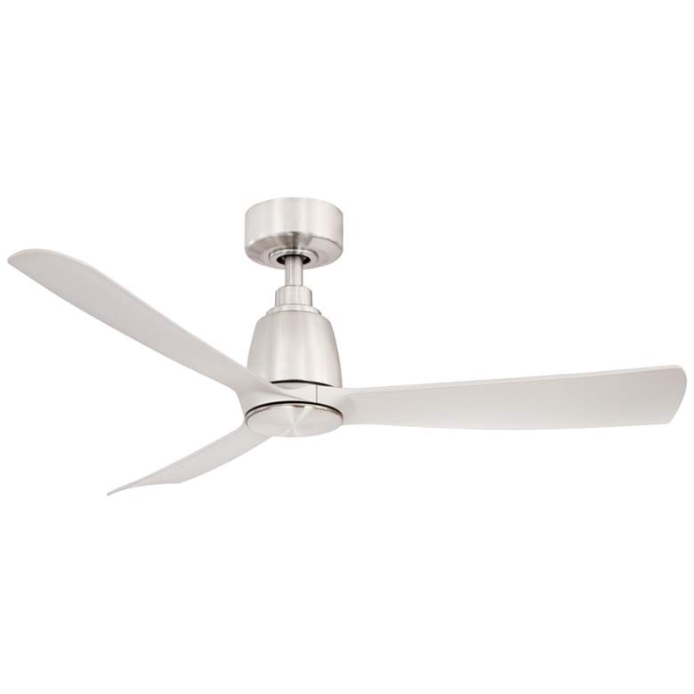 Image 2 44" Fanimation Kute Brushed Nickel Damp Smart Ceiling Fan