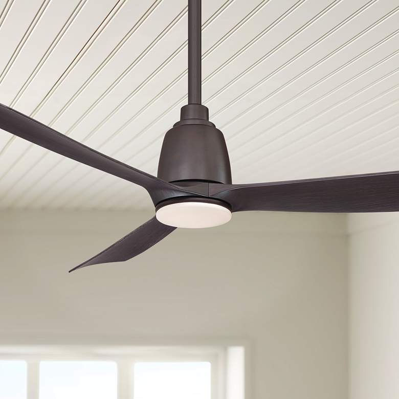 Image 1 44" Fanimation Kute Dark Bronze Damp LED Smart Ceiling Fan