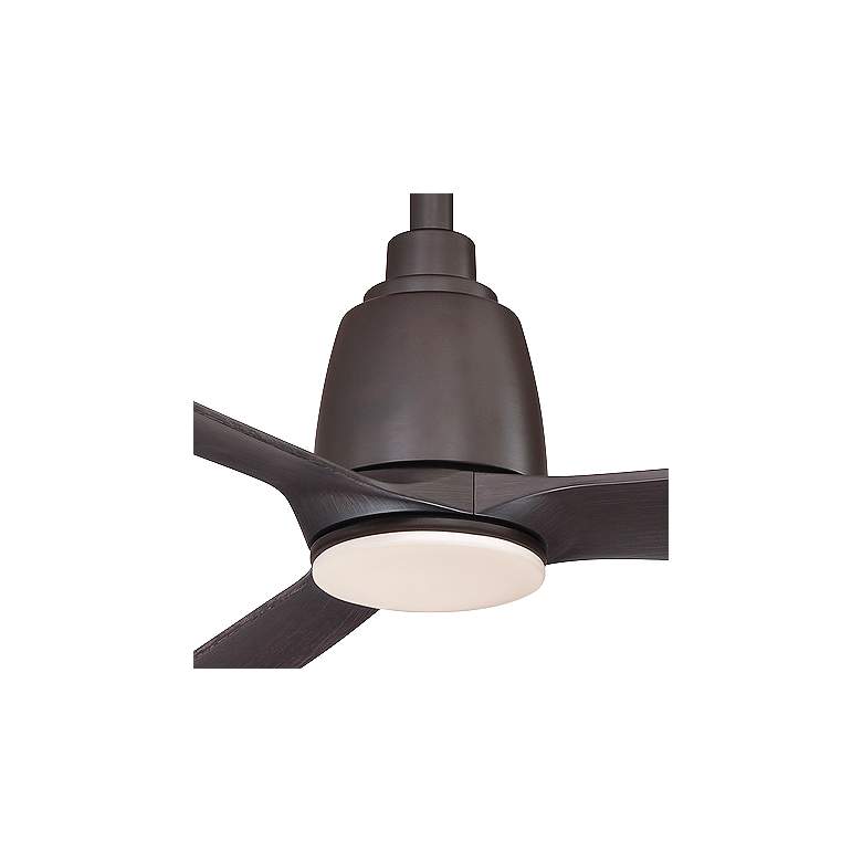 Image 3 44" Fanimation Kute Dark Bronze Damp LED Smart Ceiling Fan more views