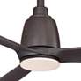 44" Fanimation Kute Dark Bronze Damp LED Smart Ceiling Fan