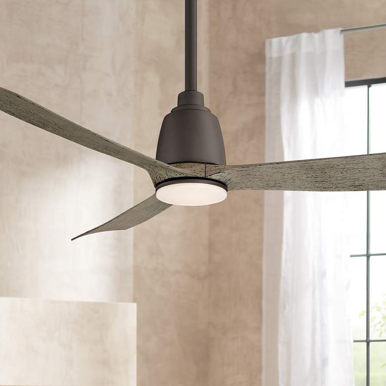Image 1 44 inch Fanimation Kute Matte Greige Damp LED Smart Ceiling Fan