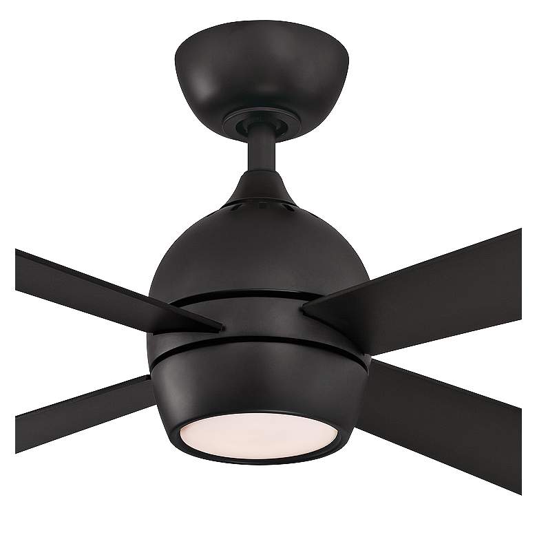 Image 3 44 inch Fanimation Kwad Black Finish Modern LED Ceiling Fan with Remote more views