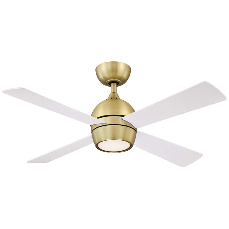 Image 2 44" Fanimation Kwad Brushed Satin Brass LED Ceiling Fan with Remote