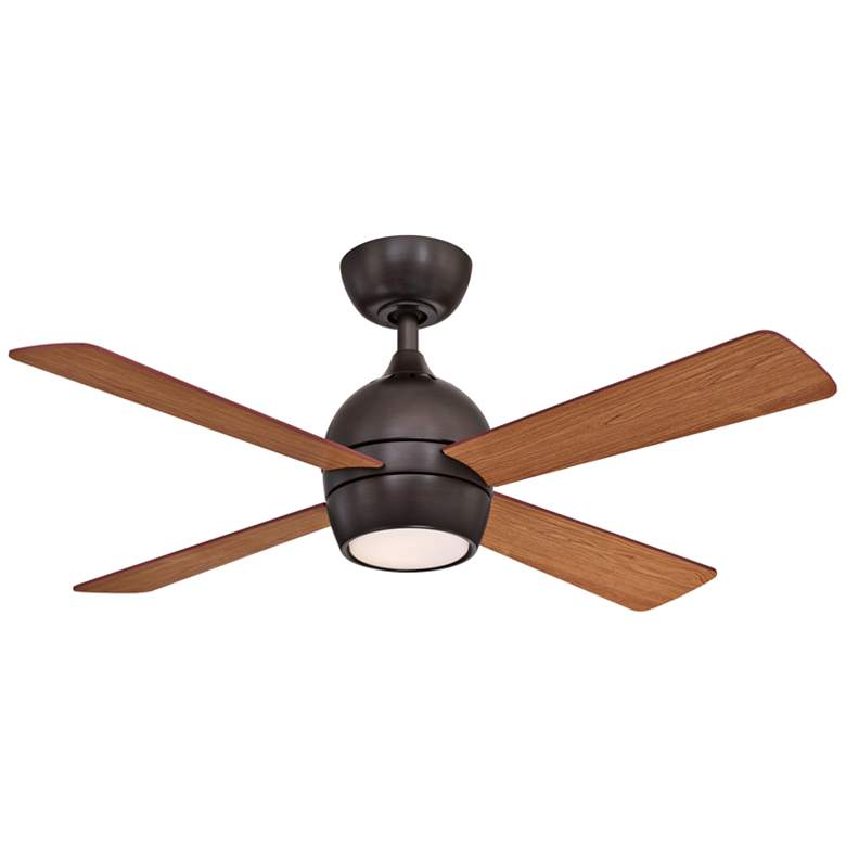 44&quot; Fanimation Kwad Dark Bronze LED Ceiling Fan with Remote