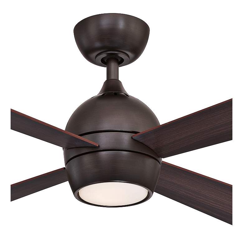 Image 3 44" Fanimation Kwad Dark Bronze LED Ceiling Fan with Remote more views