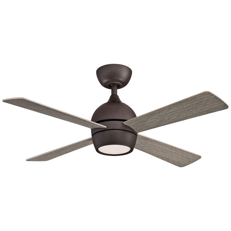 Image 2 44 inch Fanimation Kwad Matte Greige LED Ceiling Fan with Remote