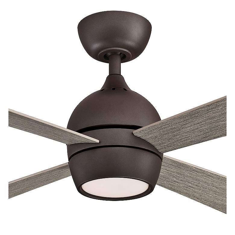 Image 3 44" Fanimation Kwad Matte Greige LED Ceiling Fan with Remote more views