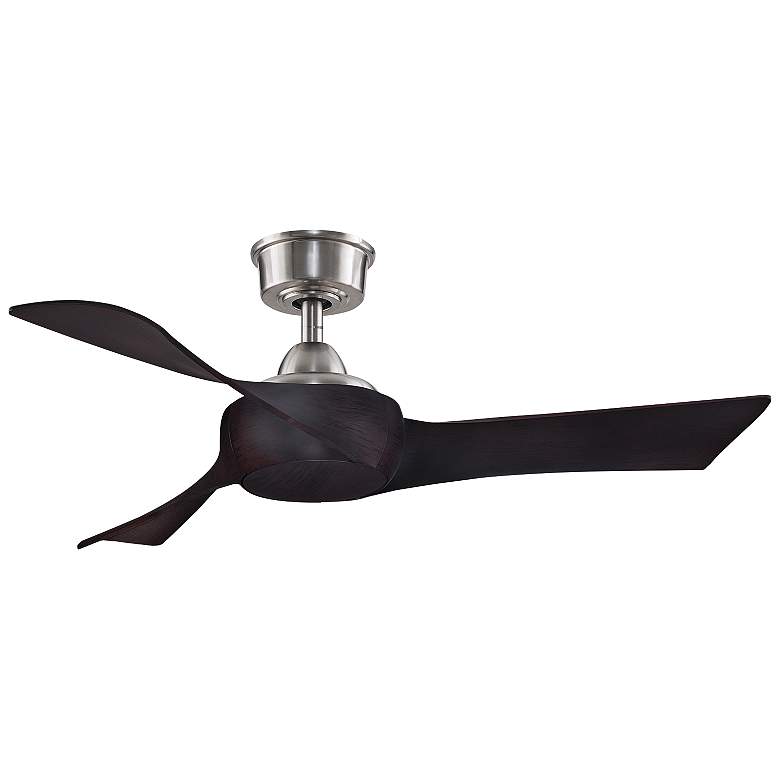 44&quot; Fanimation Wrap Brushed Nickel LED Damp Ceiling Fan more views