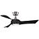 44" Fanimation Wrap Brushed Nickel LED Damp Smart Ceiling Fan