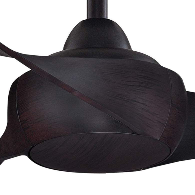 Image 3 44 inch Fanimation Wrap Dark Bronze Damp Smart Ceiling Fan more views