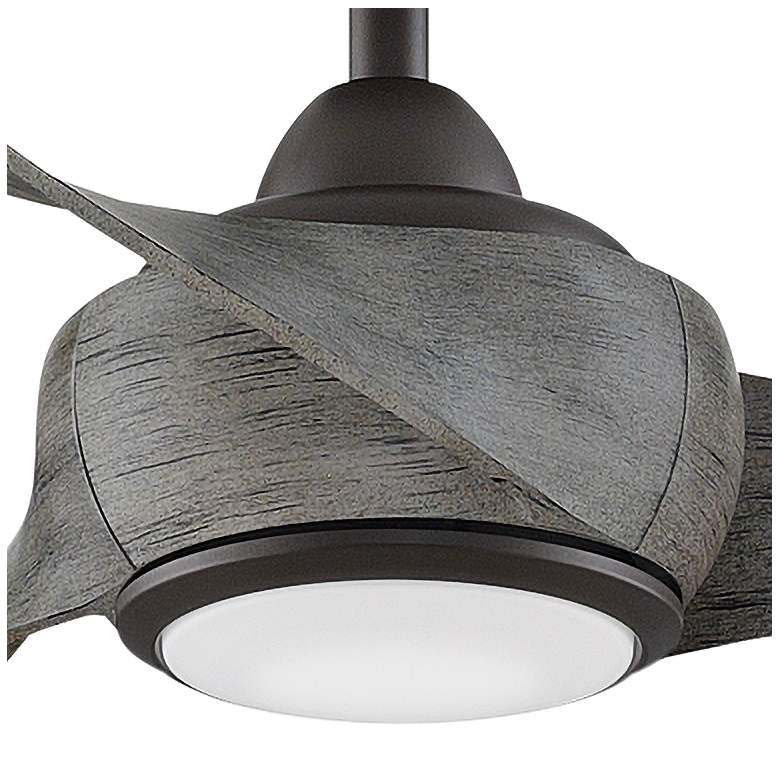 Image 3 44" Fanimation Wrap Matte Greige LED Damp Smart Ceiling Fan more views
