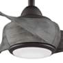 44" Fanimation Wrap Matte Greige LED Damp Smart Ceiling Fan