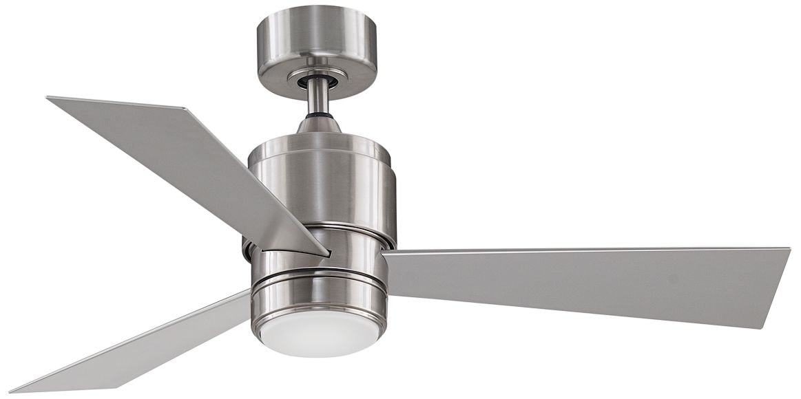 44" Fanimation Zonix Stainless Steel Wet LED Ceiling Fan with Remote