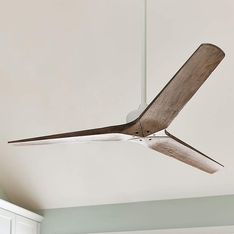 Image 2 44 inch Hinkley Chisel Graphite Damp Rated Smart Ceiling Fan with Remote