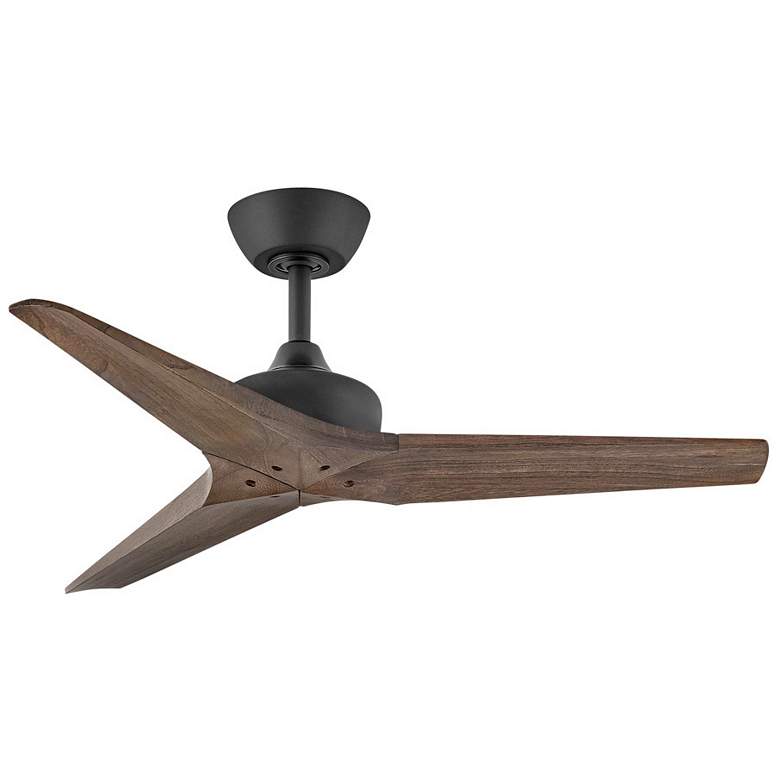 Image 3 44" Hinkley Chisel Matte Black Damp Smart Ceiling Fan with Remote more views