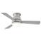 44" Hinkley Trey Brushed Nickel Silver Blades LED Smart Ceiling Fan