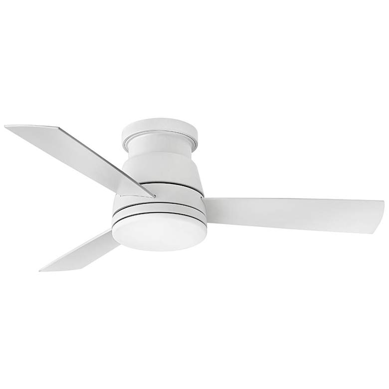 Image 3 44" Hinkley Trey LED Matte White LED Smart Ceiling Fan with Remote