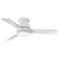 44" Hinkley Trey LED Matte White LED Smart Ceiling Fan with Remote