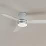 44" Hinkley Trey LED Matte White LED Smart Ceiling Fan with Remote in scene