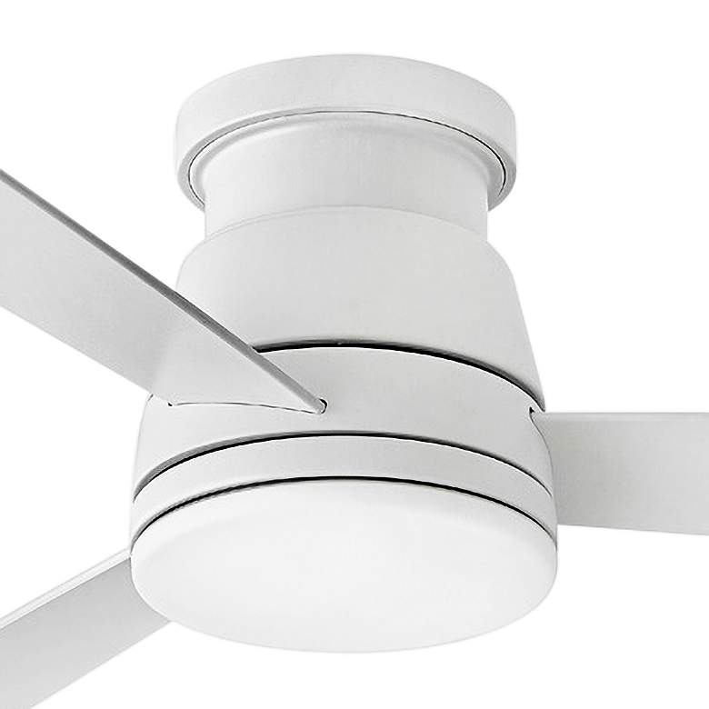 Image 4 44" Hinkley Trey LED Matte White LED Smart Ceiling Fan with Remote more views