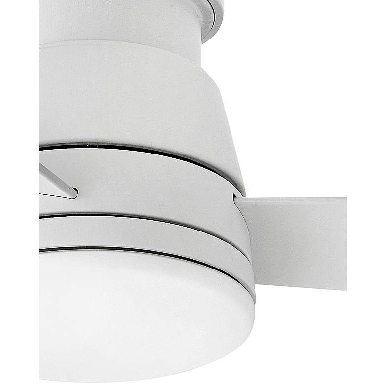 Image 5 44" Hinkley Trey LED Matte White LED Smart Ceiling Fan with Remote more views