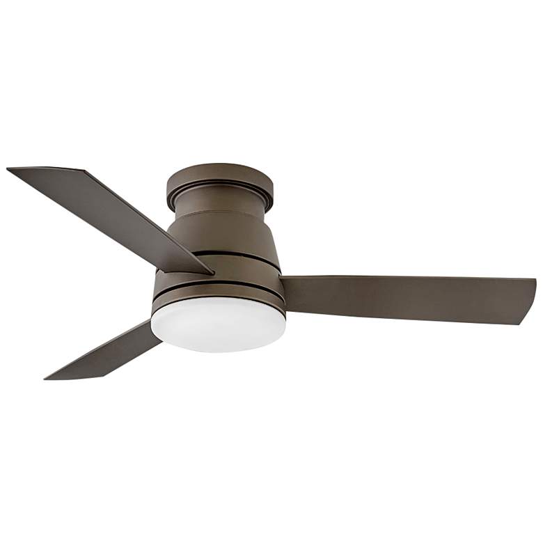 Image 2 44" Hinkley Trey LED Wet Rated Metallic Matte Bronze Smart Ceiling Fan