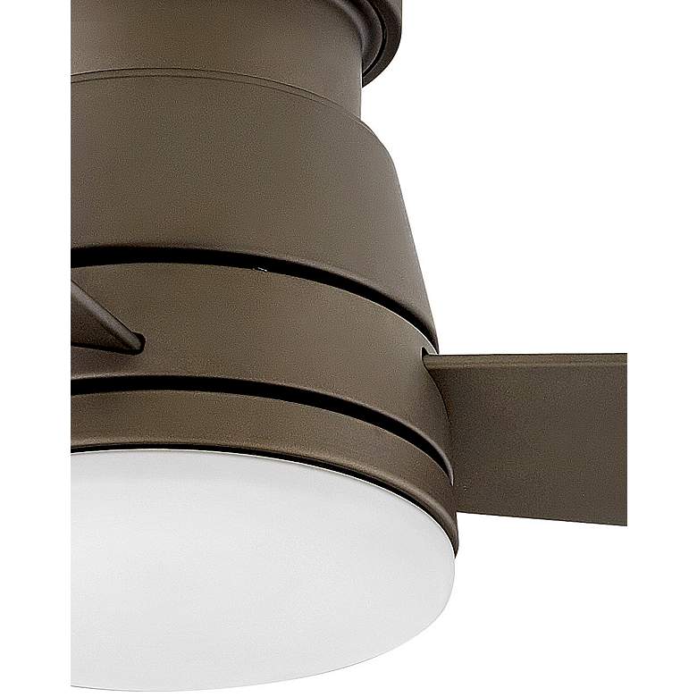 Image 4 44" Hinkley Trey LED Wet Rated Metallic Matte Bronze Smart Ceiling Fan more views