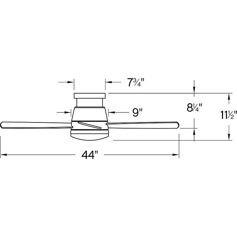 Image 5 44" Hinkley Trey LED Wet Rated Metallic Matte Bronze Smart Ceiling Fan more views